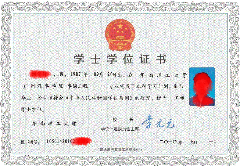 学士学位证书做